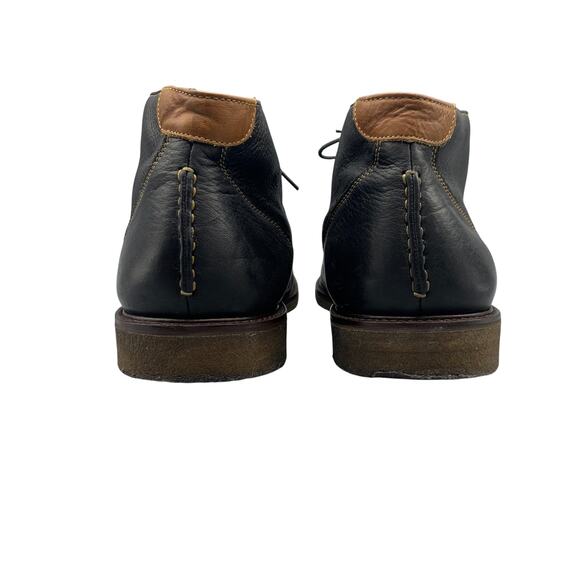 Johnston Murphy Mens Chukka Boots 14 Copeland Black Sheepskin Leather 25-2021 - Picture 7 of 11